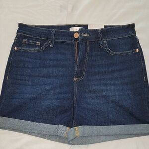 LC Lauren Conrad Dark Blue Jean Shorts